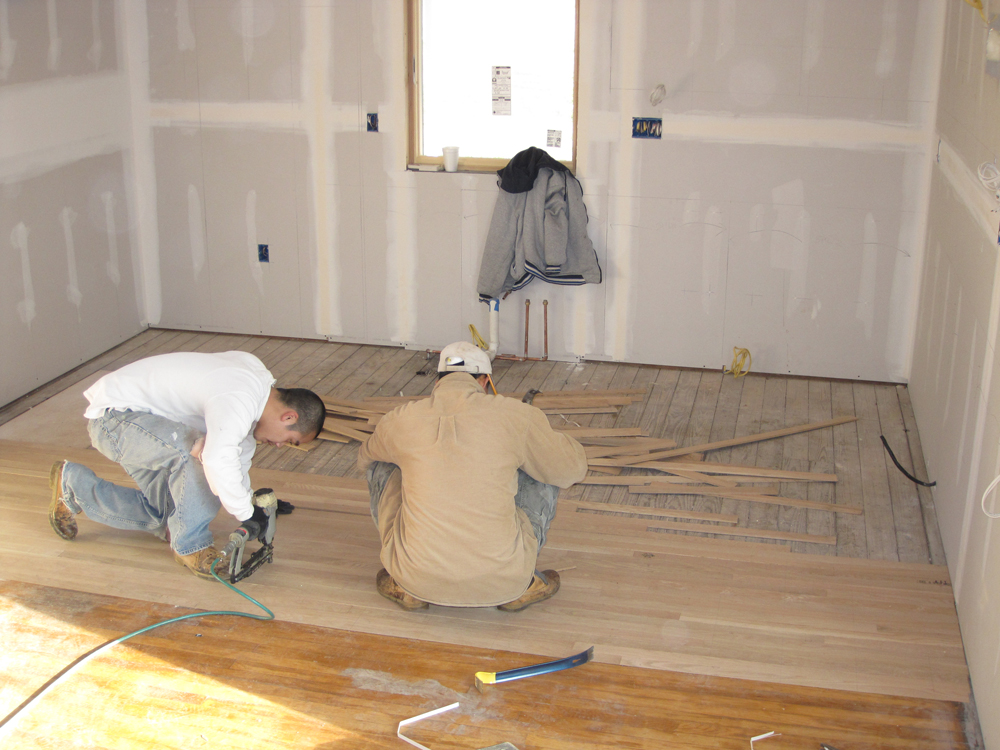 installing new flooring